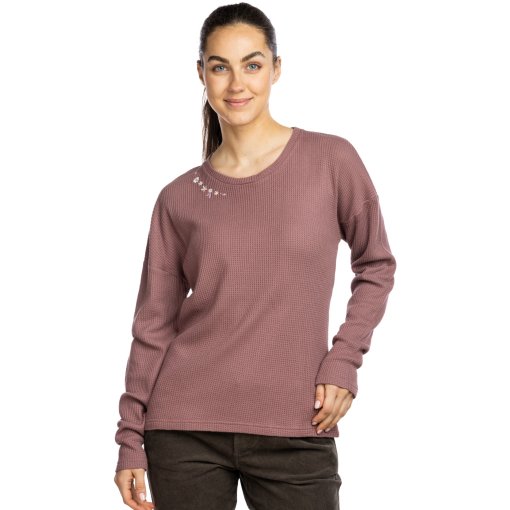 Picture of Chillaz Limbara Flower Longsleeve Shirt Women - wine
