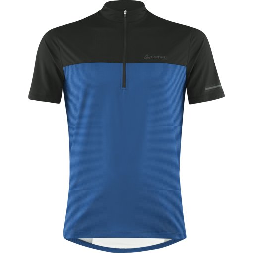 Photo produit de Löffler T-Shirt Cyclisme Half Zip Homme - Glow - marin 452