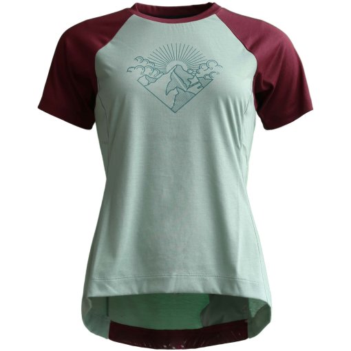 Produktbild von Zimtstern PureFlowz Kurzarm MTB-Trikot Damen - Granite Green/Windsor Wine