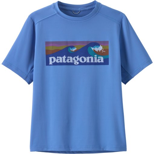 Foto de Patagonia Camiseta Niños - Cap Silkweight - Boardshort Logo: Abundant Blue