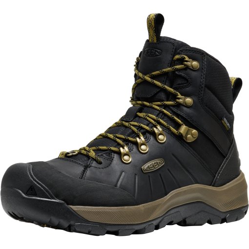 Foto de KEEN Botas Senderismo Hombre - Revel IV High Polar Waterproof - Negro/Lemon Curry