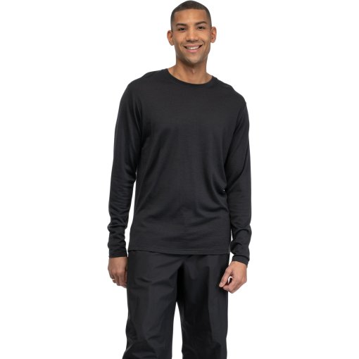 Foto de Bergans Merino Camisas de manga larga para hombres - dark shadow grey