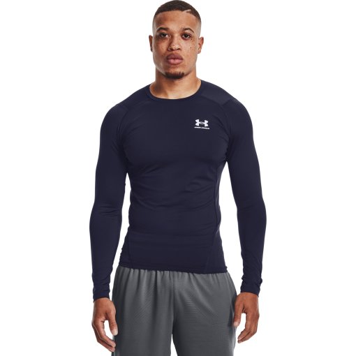 Immagine prodotto da Under Armour Maglia a Manica Lunga Uomo - HeatGear® Armour - Midnight Navy/White