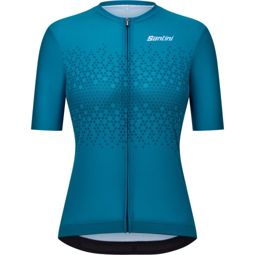 Productfoto van Santini Moon Dames shirt met korte mouwen AS940L75CMOON - teal TE