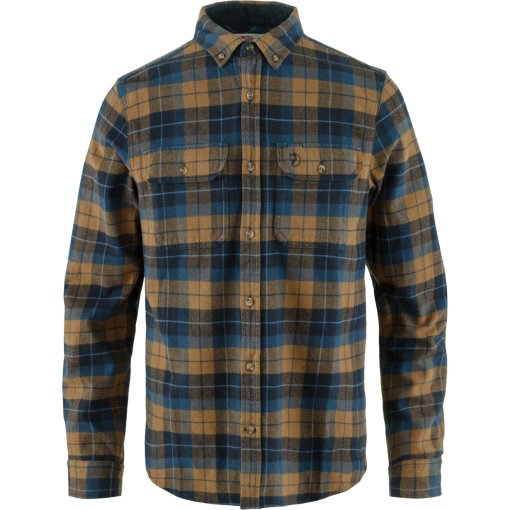 Foto de Fjällräven Camisa de Franela Hombre - Singi Heavy - dark navy-buckwheat brown