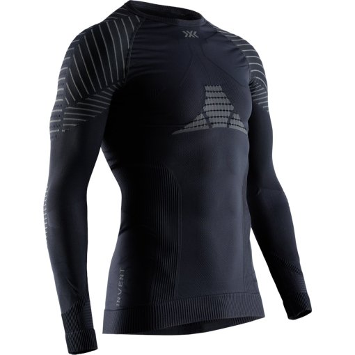 Immagine prodotto da X-Bionic Canottiera Maniche Lunghe Uomo - Invent 4.0 Round Neck - black/charcoal