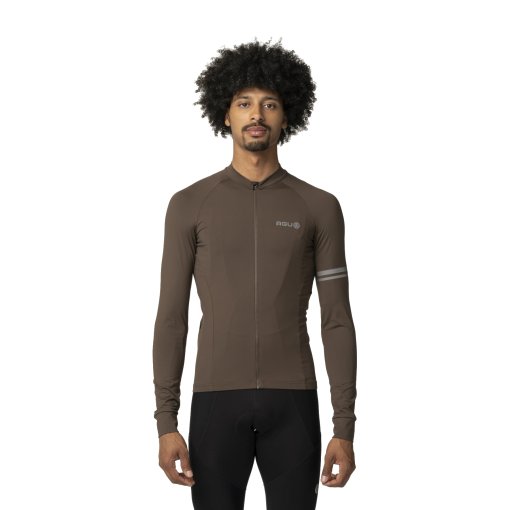 Foto de AGU Maillot de Manga Larga Hombre - Performance Solid - ground coffee