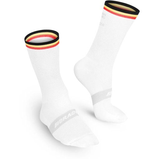 Photo produit de Bioracer Belgian Chaussettes vélo - blanc