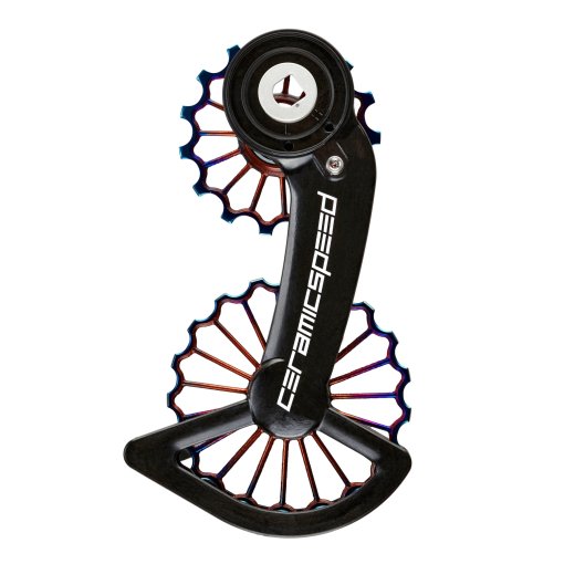 Immagine prodotto da CeramicSpeed Sistema di Pulegge Cambio - OSPW - 3D Ti | Cuscinetti Rivestiti | per SRAM RED/Force AXS - oil slick