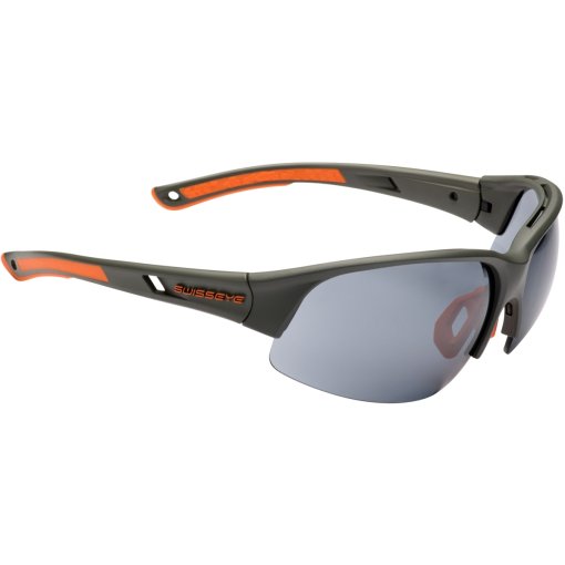 Productfoto van Swiss Eye Tilton Halfrim Bril - Dark Grey Matt / Orange - Smoke FM + Orange + Clear 12313