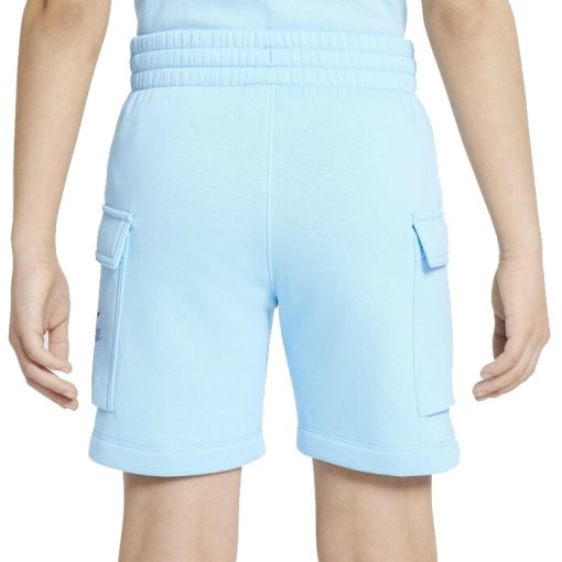 light blue nike fleece shorts