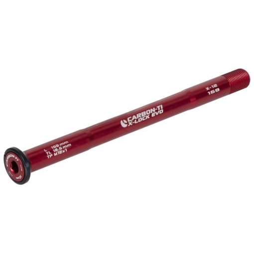 Foto de Carbon-Ti X-Lock EVO Eje pasante - 12x142mm - X-12 - M12x1.0mm - Longitud 159mm - rojo