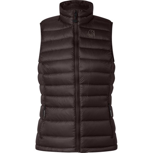 Produktbild von Nordisk Asta Daunenweste Damen - Black Coffee