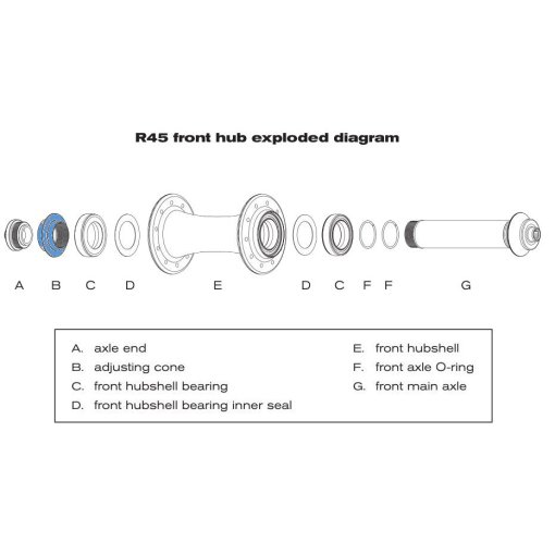 Foto de Chris King R45 Hub Axle Adjusting Cone Clamp (PHB710, PHB725)