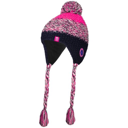 Foto de Trollkids Gorro con Pompón Niña - Borgund - Navy/Magenta