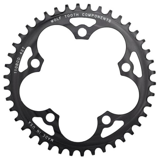 Wolf Tooth Single Road/Cyclocross Flattop Chainring 110mm - Drop