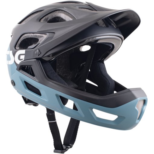 Image of TSG Seek Youth FR Graphic Design Helmet - flow black-blue