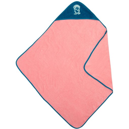 Produktbild von Trollkids Sandefjord Strandtuch Kinder - Peony Rose/ Harbor Blue