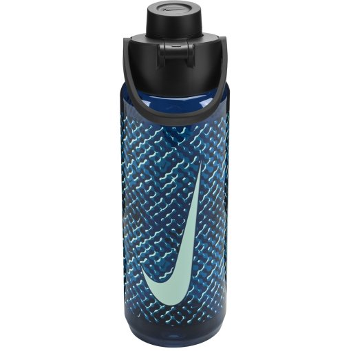 Produktbild von Nike Tritan Renew Recharge Chug Trinkflasche 24oz/709ml - blue void/black/green abyss/mint foam 459