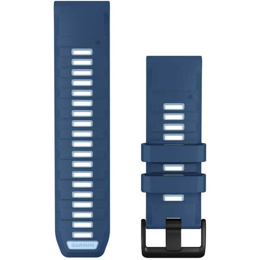 Produktbild von Garmin QuickFit Uhrenarmbänder (26 mm) – Silikon - Gezeitenblau/Eisblau