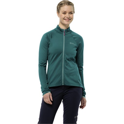 Produktbild von Jack Wolfskin Morobbia FZ Langarmtrikot Damen - petrol