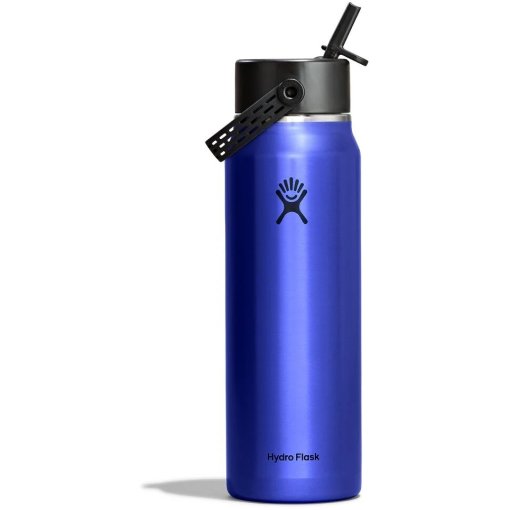 Zdjęcie: Hydro Flask 32oz Lightweight Wide Mouth Butelka izolowana + nakrętka ze słomką – 946 ml - Sapphire Blue