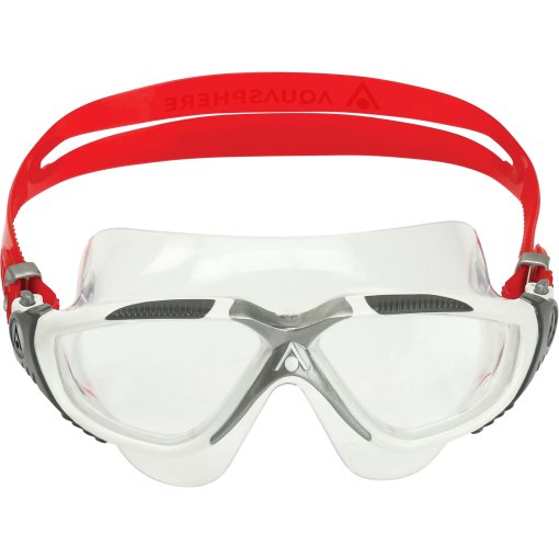 Produktbild von AQUASPHERE Vista Schwimmbrille - Klar - Weiß/Rot