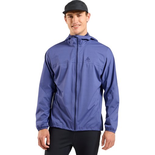 Foto de Odlo Chaqueta Impermeable Running Hombre - X-Alp Performance Knit - skipper blue