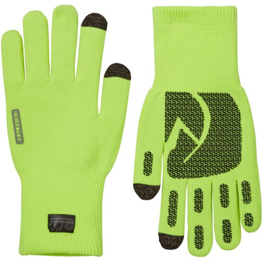 Foto de SealSkinz Guantes de Punto Impermeables - Anmer All Weather Ultra Grip - Neon Yellow
