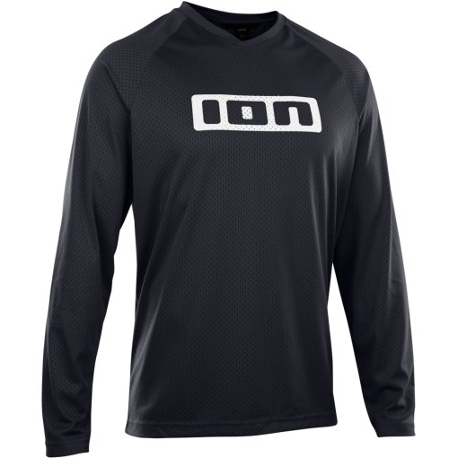 Foto de ION Bike Maillot de Manga Larga Unisex - Logo - Negro