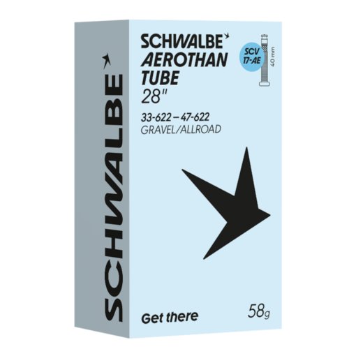 Productfoto van Schwalbe Aerothan Binnenband - Nr. 17-AE | 28 inch | Gravel/Allroad - 28&quot; 33/47-622 - SCV (Clik Valve)