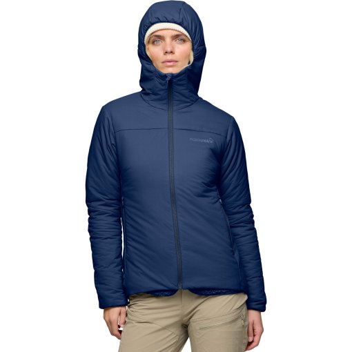 Immagine prodotto da Norrona Giacca Termica con Cappuccio Donna - femund thermo60 - Indigo Night
