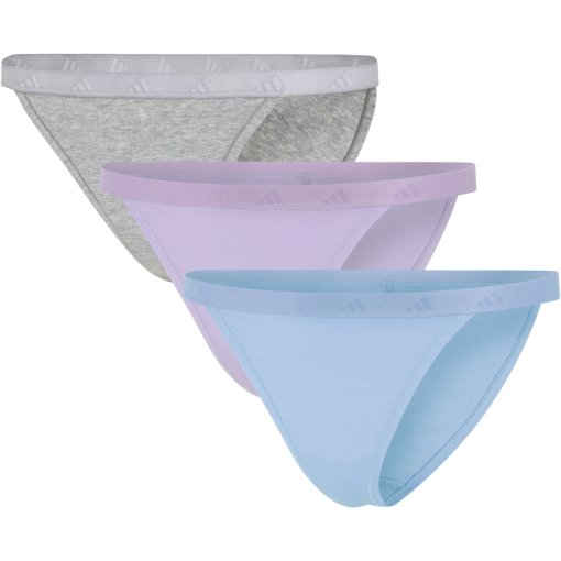 Immagine prodotto da adidas Sports Underwear Bikini pezzo Sotto Donna - Active Essentials Cotton - Confezione da 3 - 900 assorted