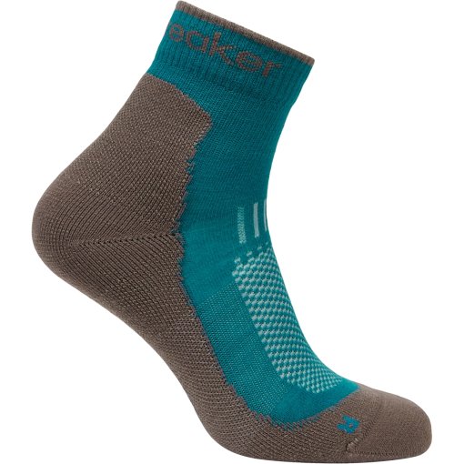 Picture of Icebreaker Merino Hike+ Light Mini Socks Women - Tidal Teal/Porcini