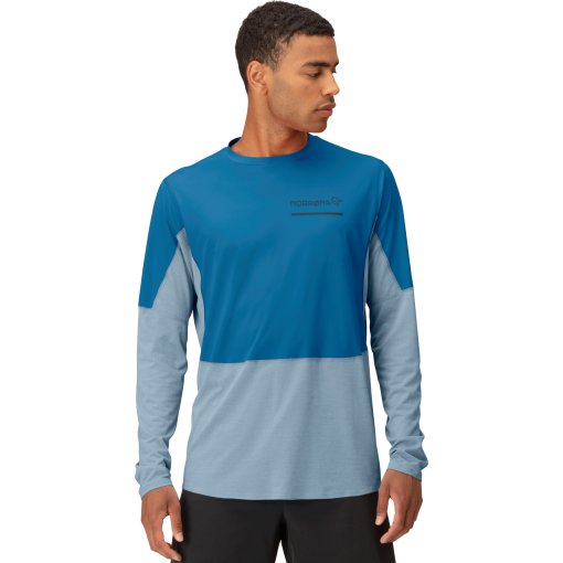 Produktbild von Norrona senja equaliser lightweight Langarmshirt Herren - Mykonos Blue
