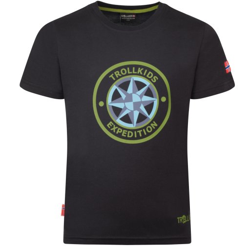 Foto de Trollkids Camiseta Niño - Windrose - Negro