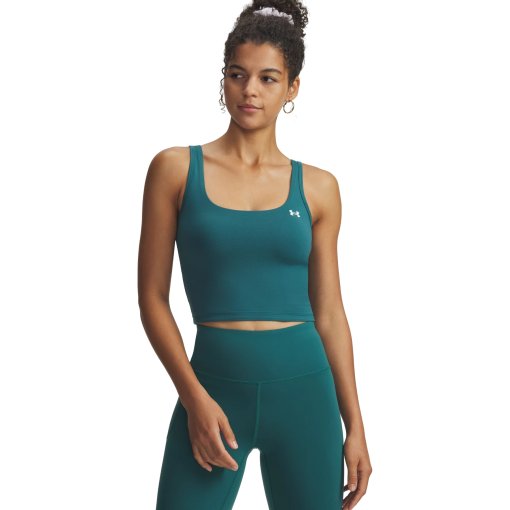 Productfoto van Under Armour UA Motion EMEA Tanktop Dames - Rack Green/White