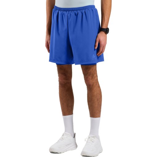 Picture of Odlo Essentials 6-Inch 2-In-1 Running Shorts 2.0 Men - dazzling blue - mazzarine blue