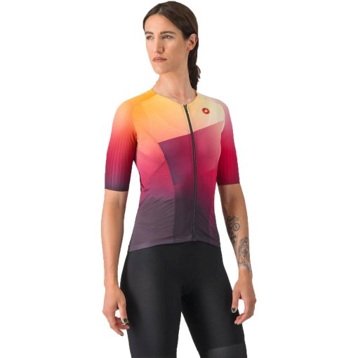 Produktbild von Castelli Free Speed 3 Race Kurzarmtrikot Damen - dark night shade/vivid orange 513
