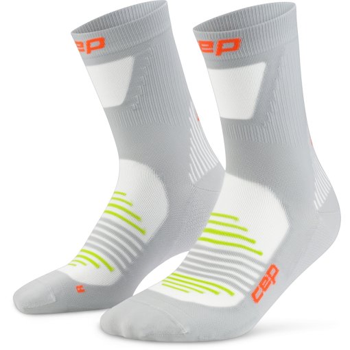 Productfoto van CEP Pro Run Ultralight Mid Cut Compressiesokken Heren - grey