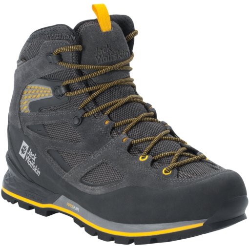 Foto de Jack Wolfskin Zapatillas Trekking - Force Crest Texapore Mid - black / burly yellow XT