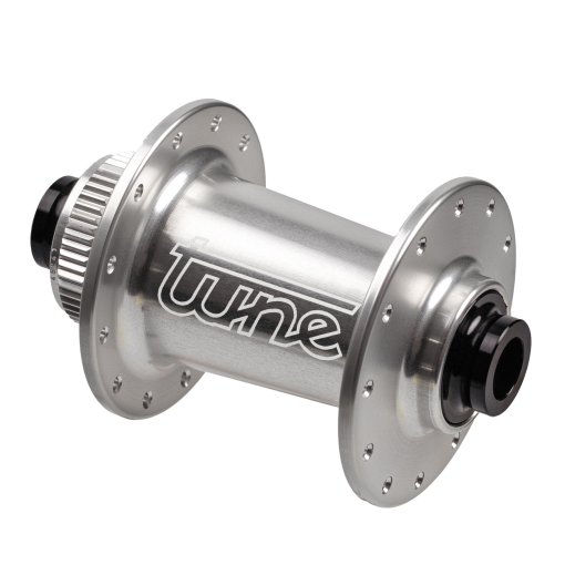 Produktbild von Tune Micro CL Vorderradnabe - Standard Lager | Centerlock | 12x100mm - 24-Loch - silber