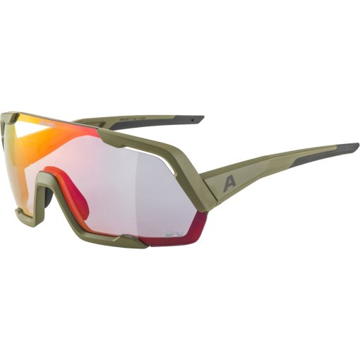 Foto de Alpina Gafas - Rocket QV - olive matt/Quattroflex Varioflex mirror rainbow
