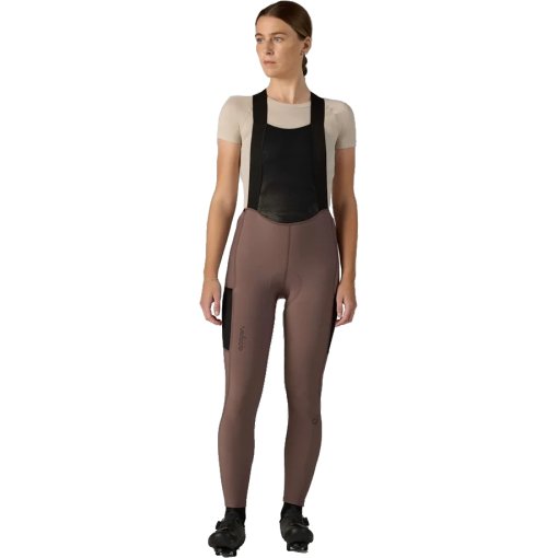 Produktbild von Velocio LUXE Thermo-Trägerhose Damen - Plum Truffle