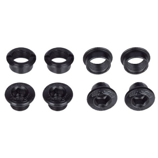 Foto de FSA E-Bike Chainring Bolts 6mm + Nuts 4mm - Steel - M8x0.75P (4 piece) - black
