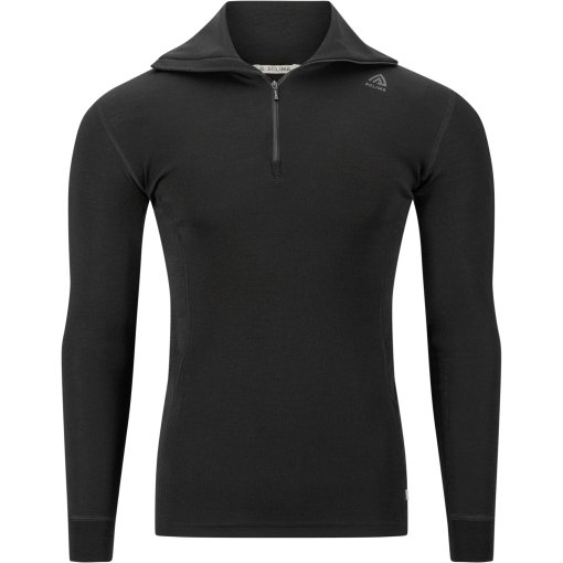 Produktbild von Aclima Warmwool Polo Pullover Herren - jet black