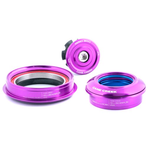 Produktbild von Cane Creek Hellbender 70 Mid-Range Steuersatz - Tapered - ZS44/28.6 | ZS56/40 - lila