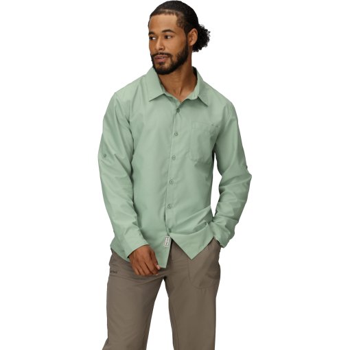 Foto de Marmot Camisa de Manga Larga Hombre - AirExchange SolarShield - agate green