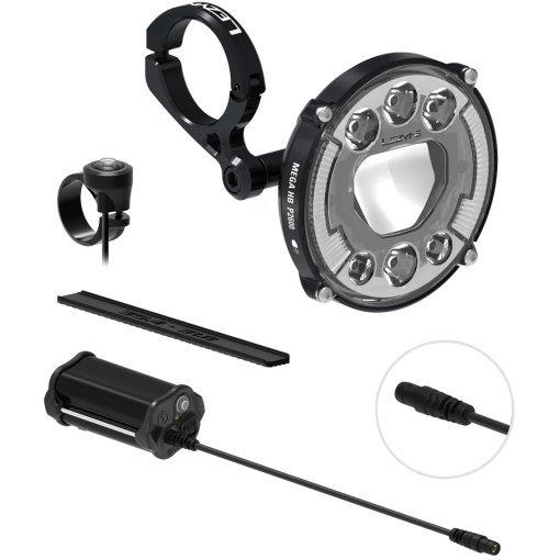 Photo produit de Lezyne Lumière Avant Vélo &amp; Power Pack XL - Mega HB P2600 StVZO Loaded Kit - noir