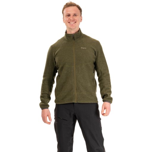 Foto de Bergans Chaqueta Hombre - Rabot Merino Fleece Midlayer - dark olive green